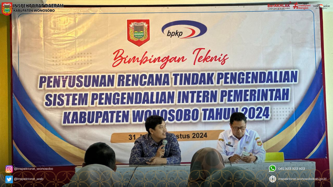 Bimtek Penyusunan RTP dan SPIP Kabupaten Wonosobo Tahun 2024